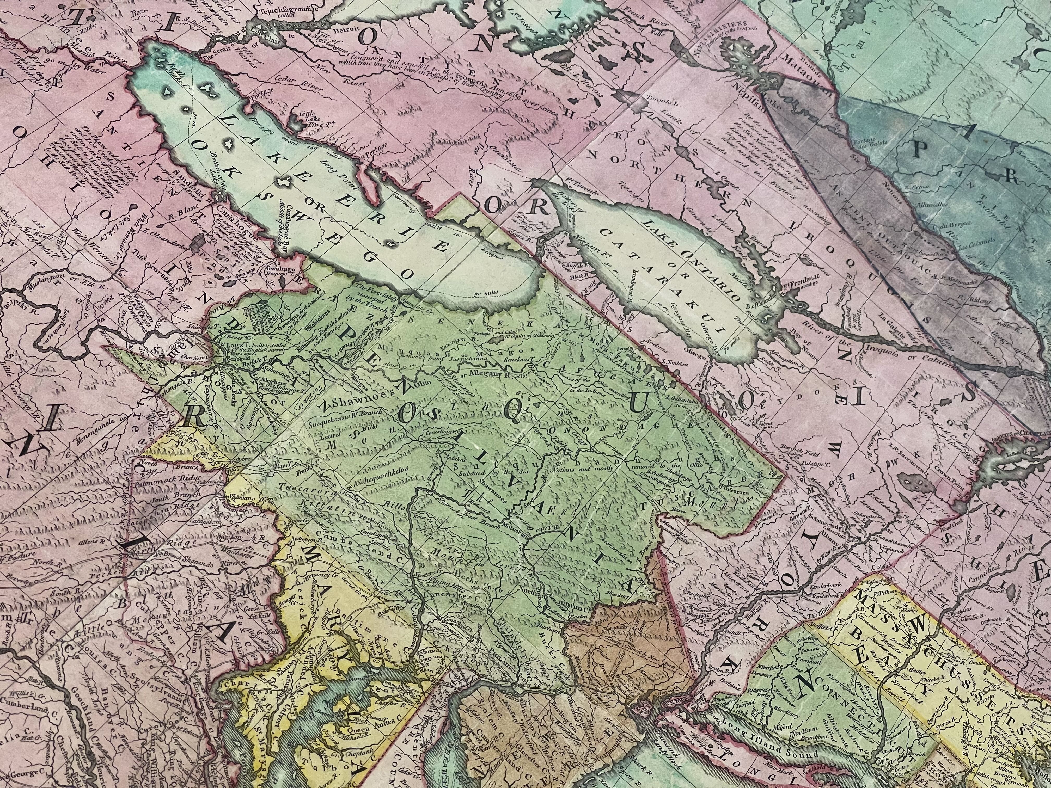 Detail from Mitchell 1755 map