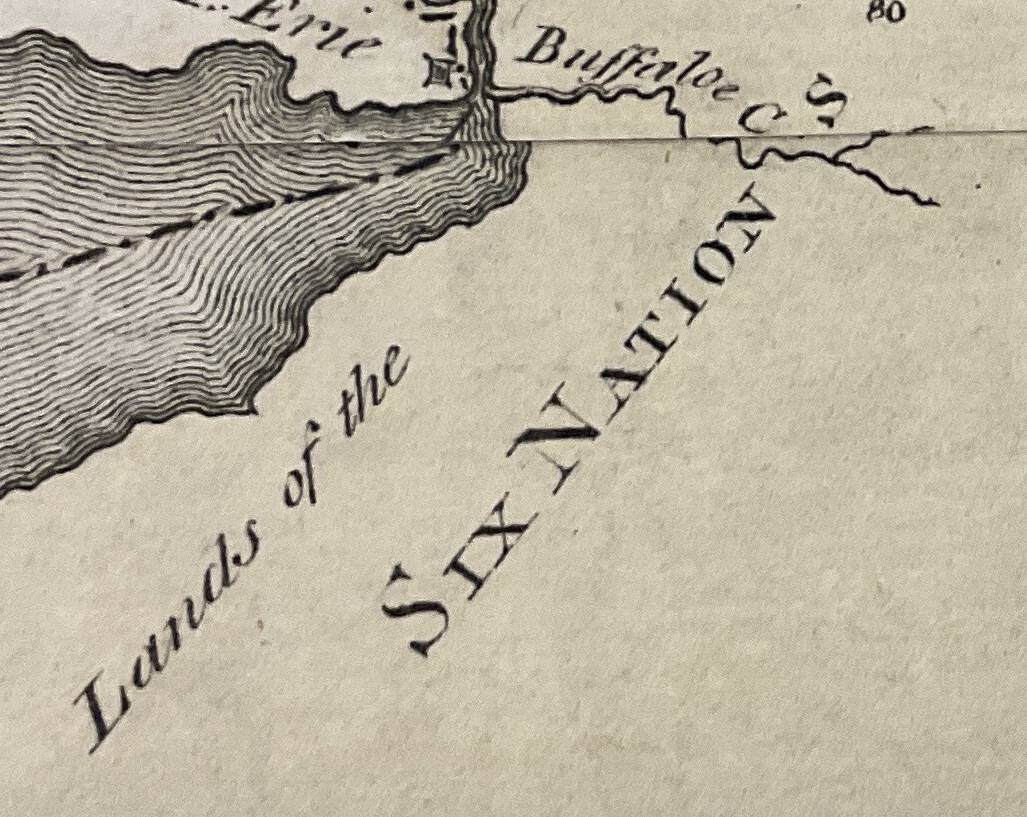 Detail from Bradley map of 1796