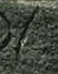 A close-up of an instance of allograph Γ type4 inscribed on object ISic000822