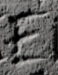A close-up of an instance of allograph Ε type2.1 inscribed on object ISic002948