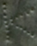 A close-up of an instance of allograph Κ type1 inscribed on object ISic030319