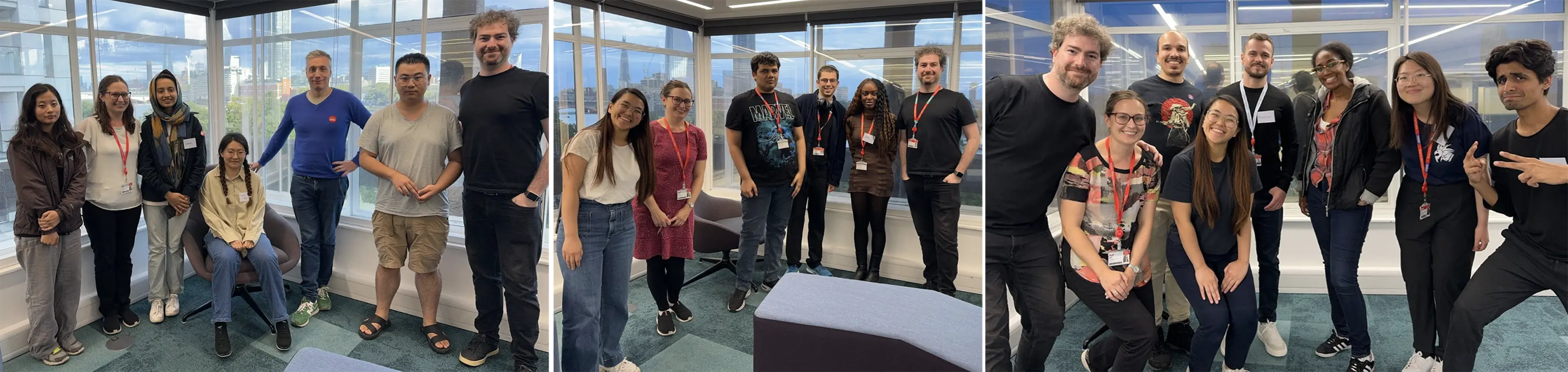 Groups of volunteers from the King’s College community that participated in the XR playtest and feedback sessions